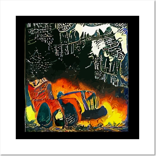 World On Fire Car Wall Art by Bespired